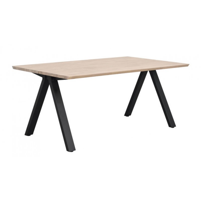 RO Carradale Extending Dining Table V 170x100 Whitewash/Black